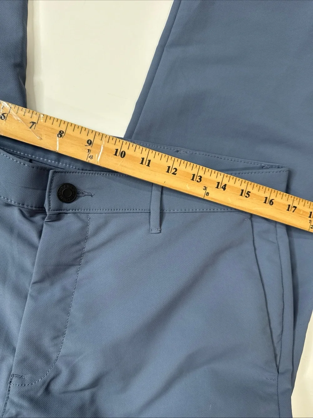 Banana Republic Mens Flat Front Performance Pants Blue 34x32 A040826